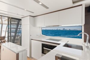 75' Prestige 2015 Kitchen Area