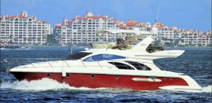 55' Azimut Flybidge Exterior on Water