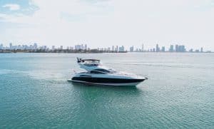 70’ Sunseeker Manhattan on water