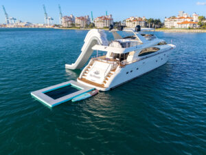 90 Foot Azimut Flybridge Water Play